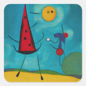 自分の文字を追加するHello Good Morning スクエアシール (正面)