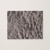 自分の文字を追加書、砂の中、日当たりの良いビーチ ジグソーパズル (横)