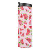 自分の文字を追加！かわいいスイカの水色 タンブラー (回転右)