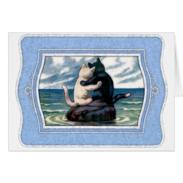 自分の文字を追加：ロマンチックな猫 (正面横)