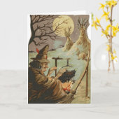 自分の文字を追加:平和の魔女 カード (黄色い花)