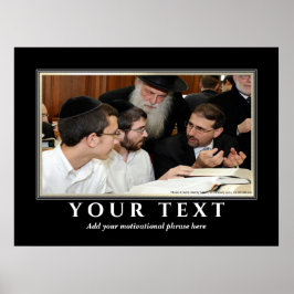 自分の文字を追加Jewish Yeshiva Torah 学's ポスター