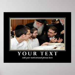 自分の文字を追加Jewish Yeshiva Torah 学's ポスター