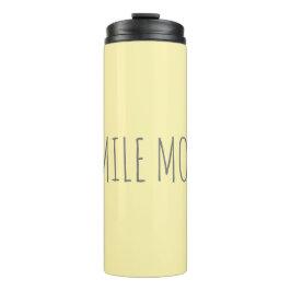 自分の文字カスタム黄色かわいらしスマイル タンブラー