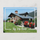 自分の新しいホーム写真の移動のお知らせ 案内ポストカード (正面)