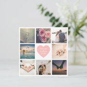 自分の新しい記念日の結婚写真を作成 カード (スタンド正面)