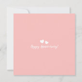 自分の新しい記念日の結婚写真を作成 カード (裏面)