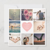 自分の新しい記念日の結婚写真を作成 カード (正面)