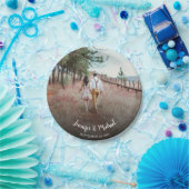 自分の新郎新婦の写真を作成結婚する ペーパープレート (パーティー)