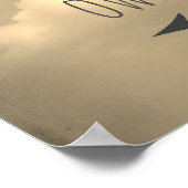 自分の方法でポスターsepiaトーンの空と雲 ポスター (角)