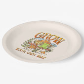 自分の方法で成長めい想- Frog & Mathes ペーパープレート (アングル)