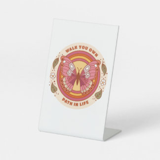 自分の旅をグラフ化 台座サイン