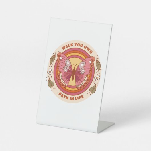 自分の旅をグラフ化 台座サイン (正面)