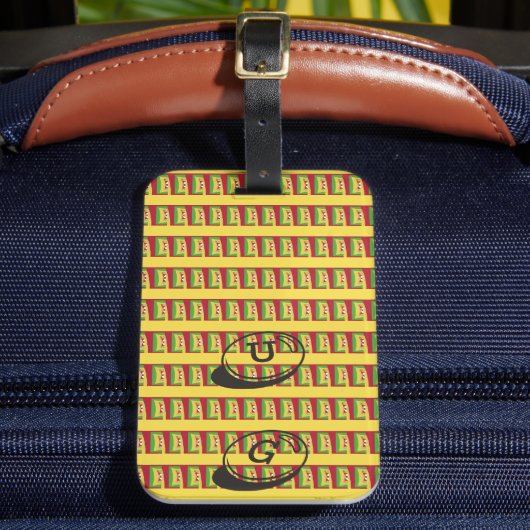 自分の旅行を最新パーソナライズされたに作成 ラゲッジタグ (正面インサイチュ2)