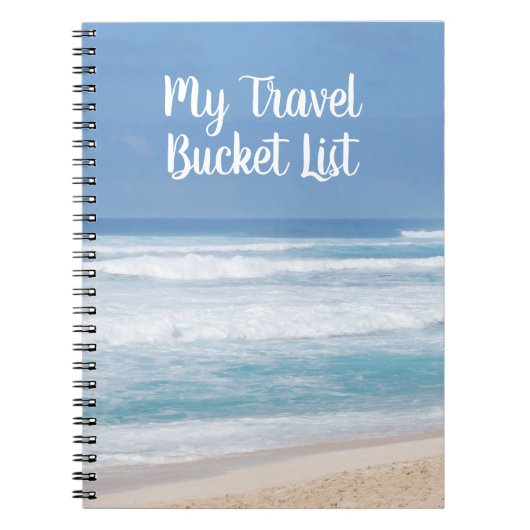 自分の旅行バケットリストノートブック ノートブック (正面)