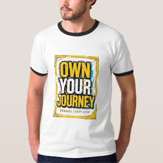自分の旅路を歩もう 一歩一歩前へ Tシャツ (正面)