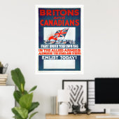 自分の旗の下で戦う(US02106) ポスター (ホームオフィス)