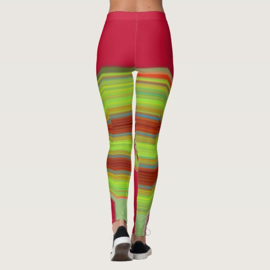 自分の日の出を作成する無料タイムウィークエンドラウンジ レギンス (裏面)