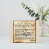 自分の日スペインの次祈りの言葉収集(はがき) ポストカード (スタンド正面)