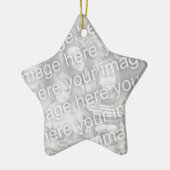 自分の星の形を作るクリスマスフォトオーナメント セラミックオーナメント (左)