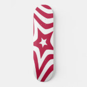 自分の星を作赤と白成 スケートボード (正面)