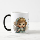 自分の星空のブロンドのクリスマスエンジェルを作成 モーフィングマグカップ (左)