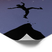 自分の星空の夜の引用文を作成やる気を起こさせる ポスター (角)