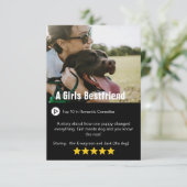 自分の映画パーソナライズされたポスターカード サンキューカード (スタンド正面)