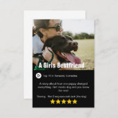 自分の映画パーソナライズされたポスターカード サンキューカード (正面/裏面)