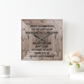 自分の時計を作る スクエア壁時計 (ホーム)