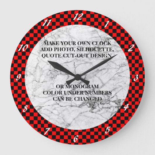 自分の時計を作る ラージ壁時計 (正面)