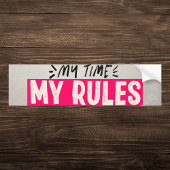 自分の時間のルールやる気を起こさせる バンパーステッカー