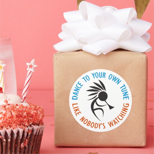 自分の曲に合わせてダンス ラウンドシール (パーティー)