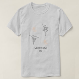 自分の曲に合わせてバレエを踊る Tシャツ