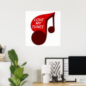 自分の曲を愛する ポスター (ホームオフィス)