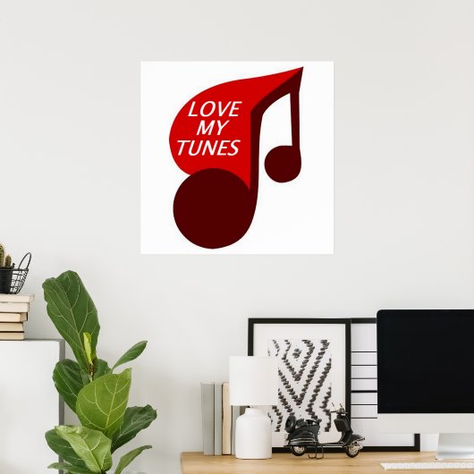 自分の曲を愛する ポスター (ホームオフィス)