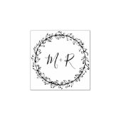 自分の書カスタム道の結婚イニシャル ラバースタンプ (インプリント)