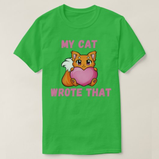 自分の書猫that1 tシャツ (デザイン正面)