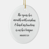 自分の書道の聖句を作成する セラミックオーナメント (右)