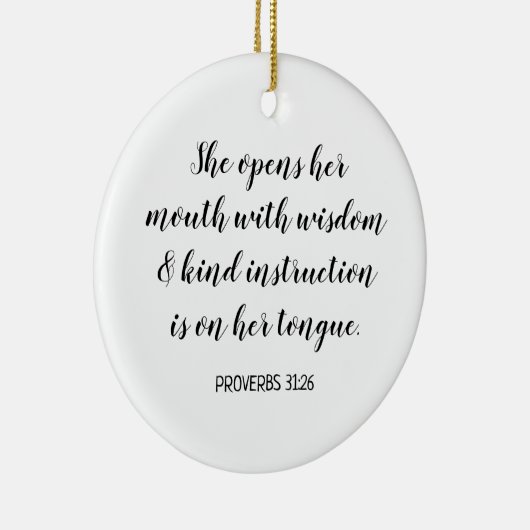 自分の書道の聖句を作成する セラミックオーナメント (右)