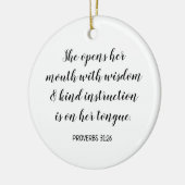 自分の書道の聖句を作成する セラミックオーナメント (左)