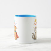 自分の最高のマグインスパイアを犬と猫にする マグカップ (中央)