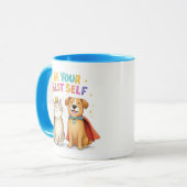 自分の最高のマグインスパイアを犬と猫にする マグカップ (正面左)