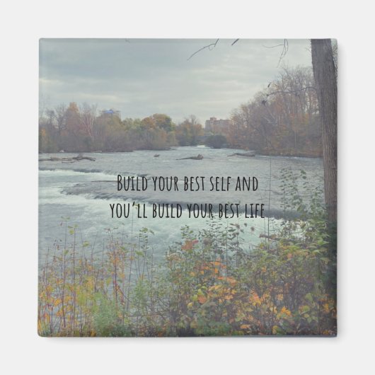 自分の最高の可愛い引用文磁石を作る マグネット (正面)