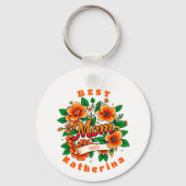 自分の最高の母を作成 キーホルダー (裏面)