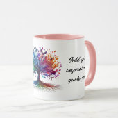 自分の木の感動的命を奪う マグカップ (正面右)