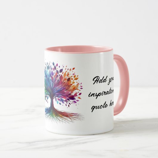 自分の木の感動的命を奪う マグカップ (正面右)