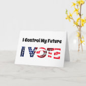 自分の未来をコントロールする – 投票 カード (黄色い花)