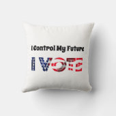 自分の未来をコントロールする – 投票 クッション (裏面)