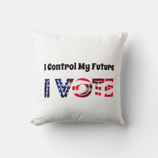 自分の未来をコントロールする – 投票 クッション (正面)